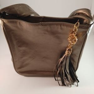 Dusty Metallic Shoulder Bag by Paris Handbags NY